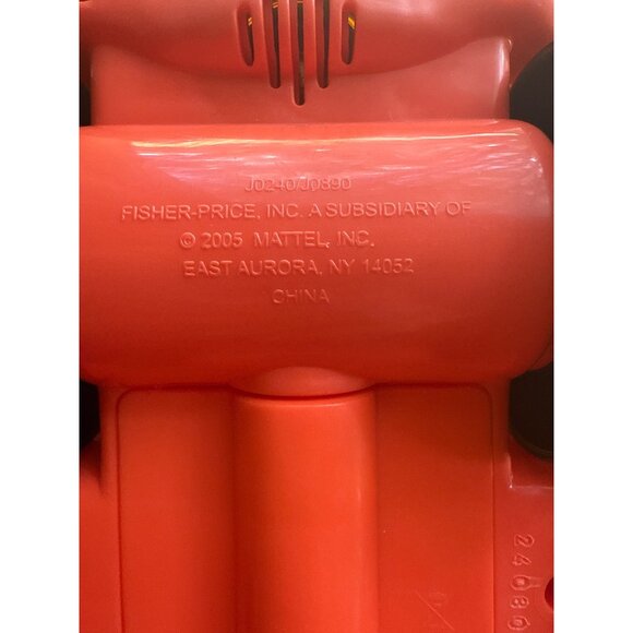 Fisher-Price Little People Construction Worker Dump Truck 2005 Yellow Red - Picture 2 of 7